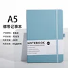 Smog blue, color-changing leather strap, A5, 192 pages, waistban
