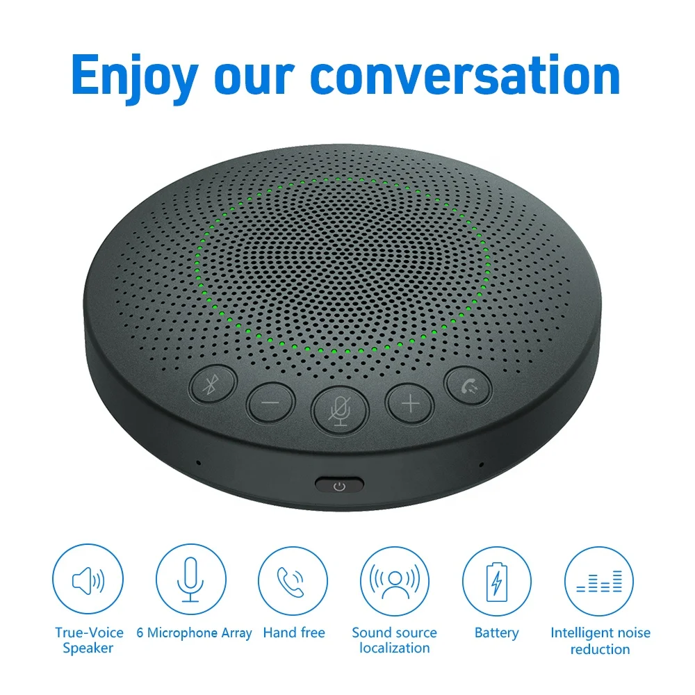 Loudspeakers for Pc Wireless POD3 Portable Video Conference Equipment  USB  Speakerphone with Usb Dongle
