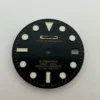 Quadrante nero con indici dorati