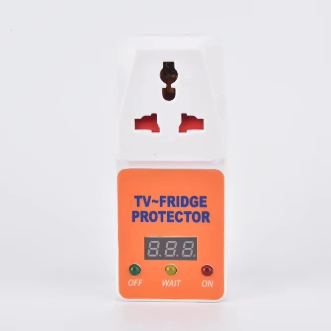 Factory-Accepted 10-Year Safety Socket for Appliances Single-Phase TV~FRIDGEPROTECTOR 2-Year Warranty Made PC Material AC