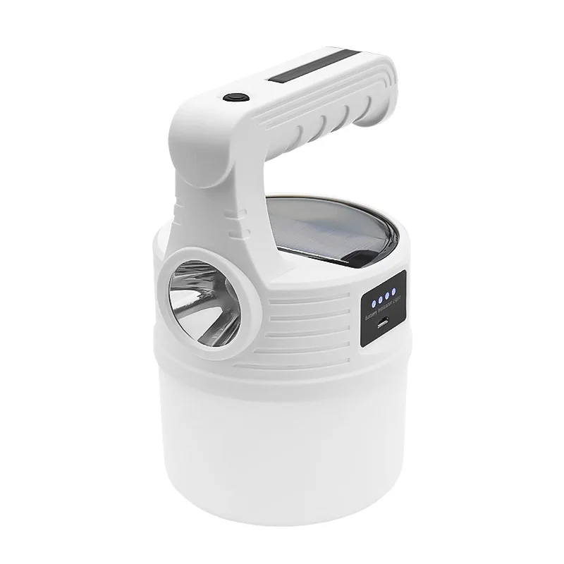 Светодиодный фонарь на солнечной батарее для кемпинга, 10 режимов освещения, зарядка через USB, портативные аварийные уличные фонари для палаток, двойное раздражение в больших точках