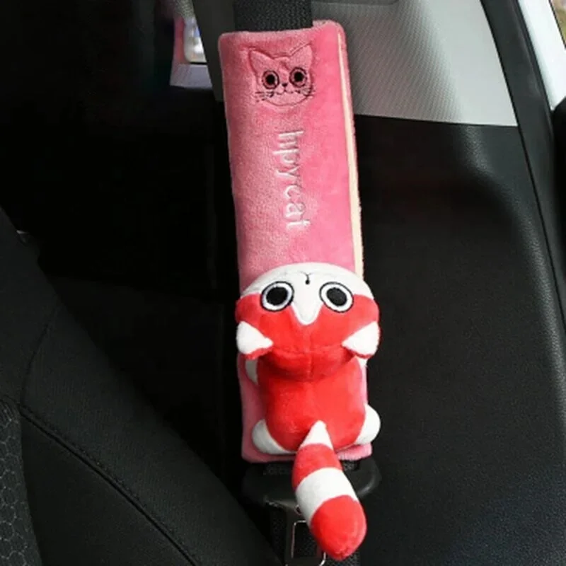 Cute Animal Car Seat Belt Pads Universal Car Seat Shoulder Strap Pad Cushion Cover Car Seat Belt Cover