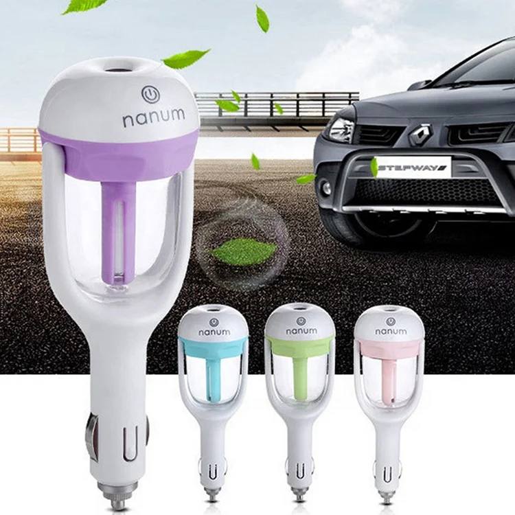 12V Car air Freshener Oil Diffuser Car Steam Air Humidifier Aroma Diffuser Mini Air Purifier Diffuser Mist Maker Fogger