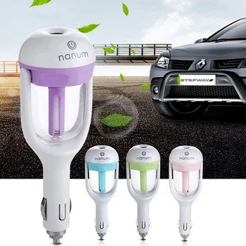 12V Car air Freshener Oil Diffuser Car Steam Air Humidifier Aroma Diffuser Mini Air Purifier Diffuser Mist Maker Fogger