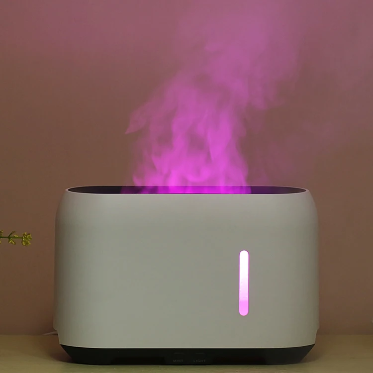 USB Aroma Essential Oil Diffuser Steam Water Ultrasonic Cool Mist Mini Humidifier Flame 7 Color LED Night Light Aroma Diffuser