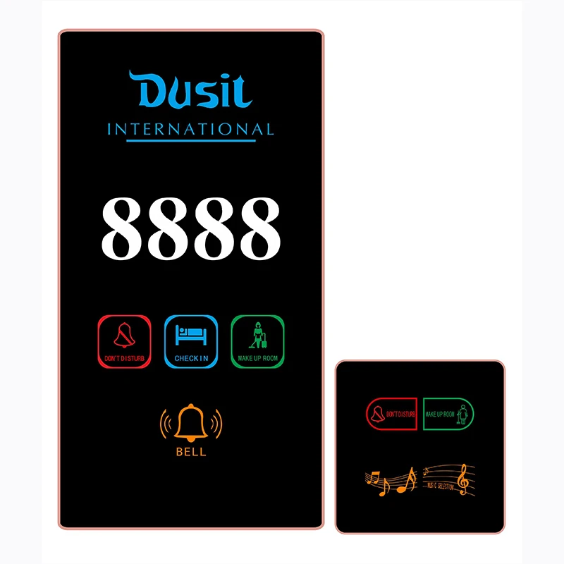 Modern Design Electronic Do Not Disturb Light Switch Wireless Doorbell Plug Power Source Hotels Guests Apartments Schools Villas