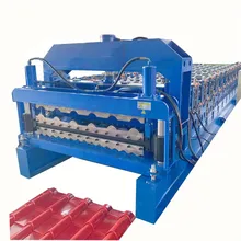 Fully Automatic Building Materials Double Layer Roof Sheet Roll Forming Machine Glazed Tile Pressing Machine Manufacturer