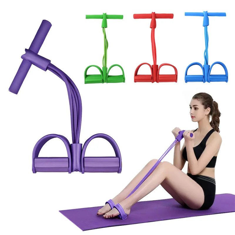 Eik rechtdoor verder Wholesale 4 Tube Home Gym Sport Equipment Pull Rope Pedal Ankle Indoor  Fitness Elastic Sit Up Pull Rope Abdominal Exerciser - Buy Multi-function  Tension Rope Ankle Exercise Fitness Equipment Pilate Pedal Beautiful