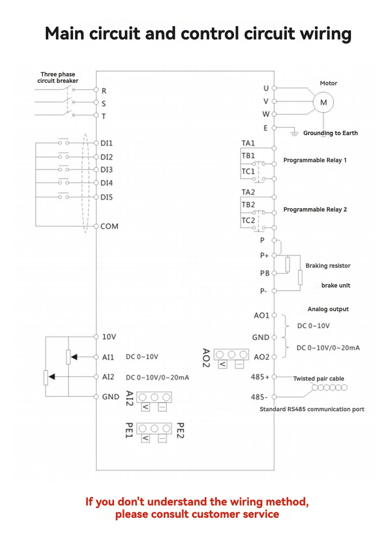 380V 1.5kw HL7000 Single Phase to 3 Phase Inverter AC Variable Frequency Drive Converter VFD