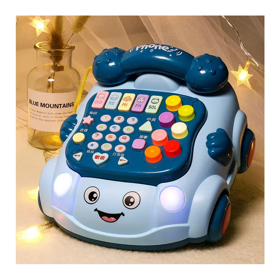 Learning Story Multifunction Baby Toys for Kids Educational, Intelligent Cartoon Plastic Car Telephone Toys