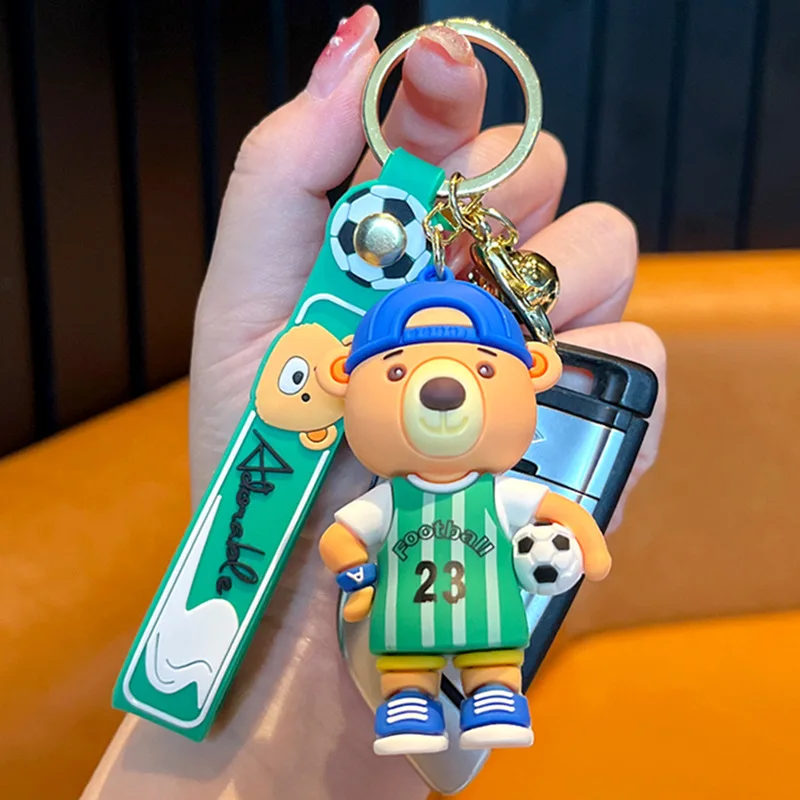 Portachiavi Illuminato A Forma Di Orsetto Astronauta - Luce Notturna LED Portatile Per Borsa E Zaino, Regalo Simpatico Per Amici