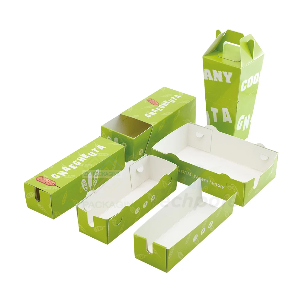 Printed Parchment Paper Custom Logo Popcorn Hot Dog Burger Sheet Waffle Stick Tray Corndog Paper Box