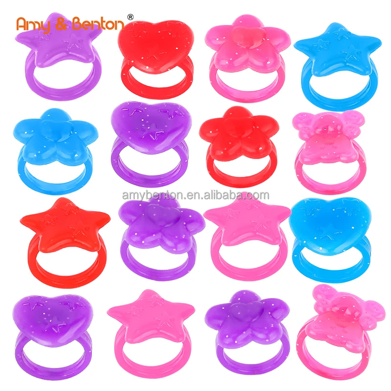 16 шт. пластиковые кольца для девочек