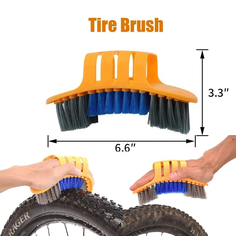 PCS Bike Clean Brush Kit Efficient Chain Cleaning Tools