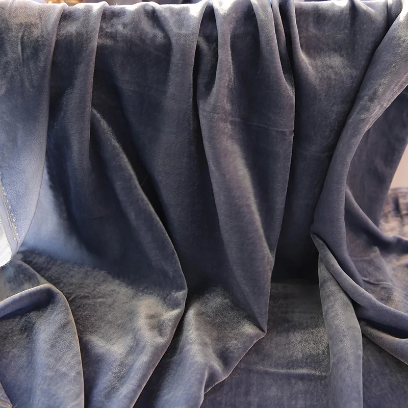 Plain Solid Dyeing 100 Silk Velvet Fabric Purple Silk Velvet Sofa Curtain Fabric Velvet Fabric for Clothes