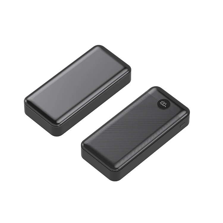 Power Bank 20000mAh for Laptop 65W Super Fast Charging Digital Display Built-in USB-A+C Ports Portable Charger Black White PB189