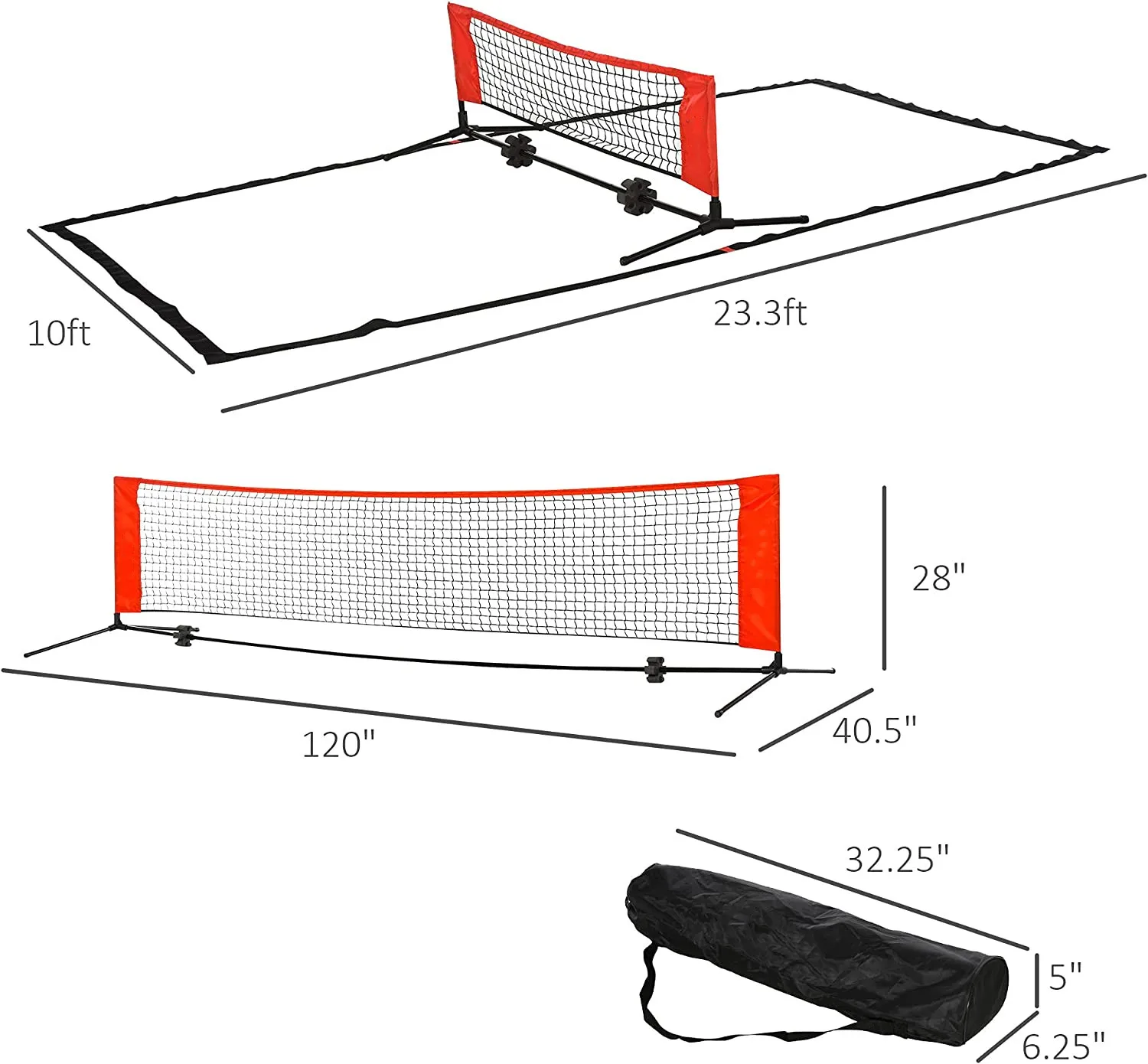 St03a Hot Sale Small Portable Tennis Net,Moveable Kids Tennis Net