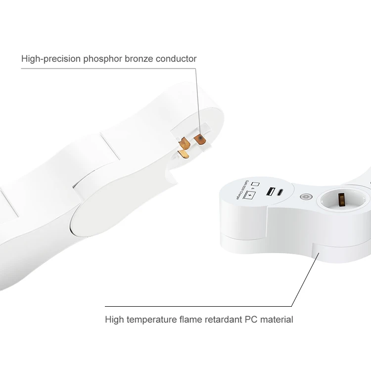 Smart WIFI Remote Control Laptop Adapter Computer Accessories Equipped Power Strip with 65W GaN Charger for Laptop