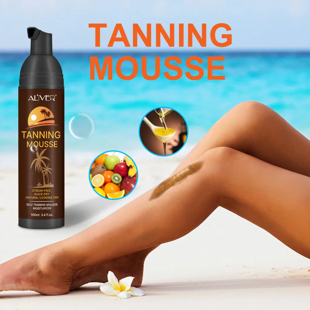 Aliver Natural Bronzer Waterproof Sunless Spray Tanner Lotion Self Tan