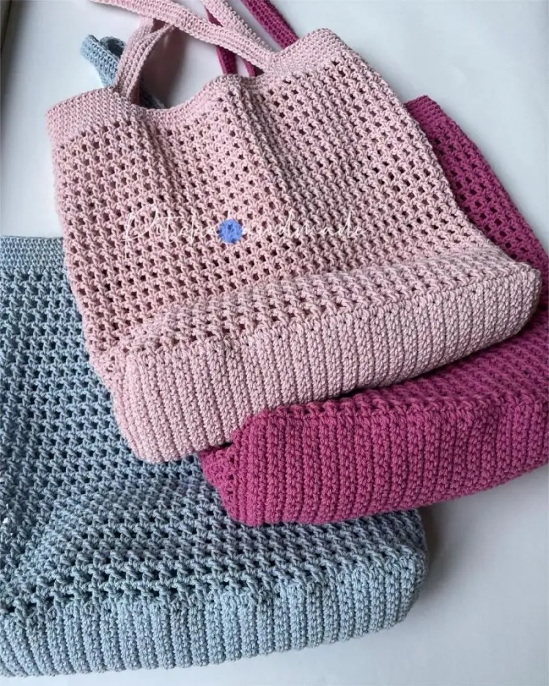 Checkerboard Round Dot Heart Handmade Knitted Handbag Korean Women Mini  Knot Wrist Bag Tote Bag Student Reusable Shopping Bags - AliExpress