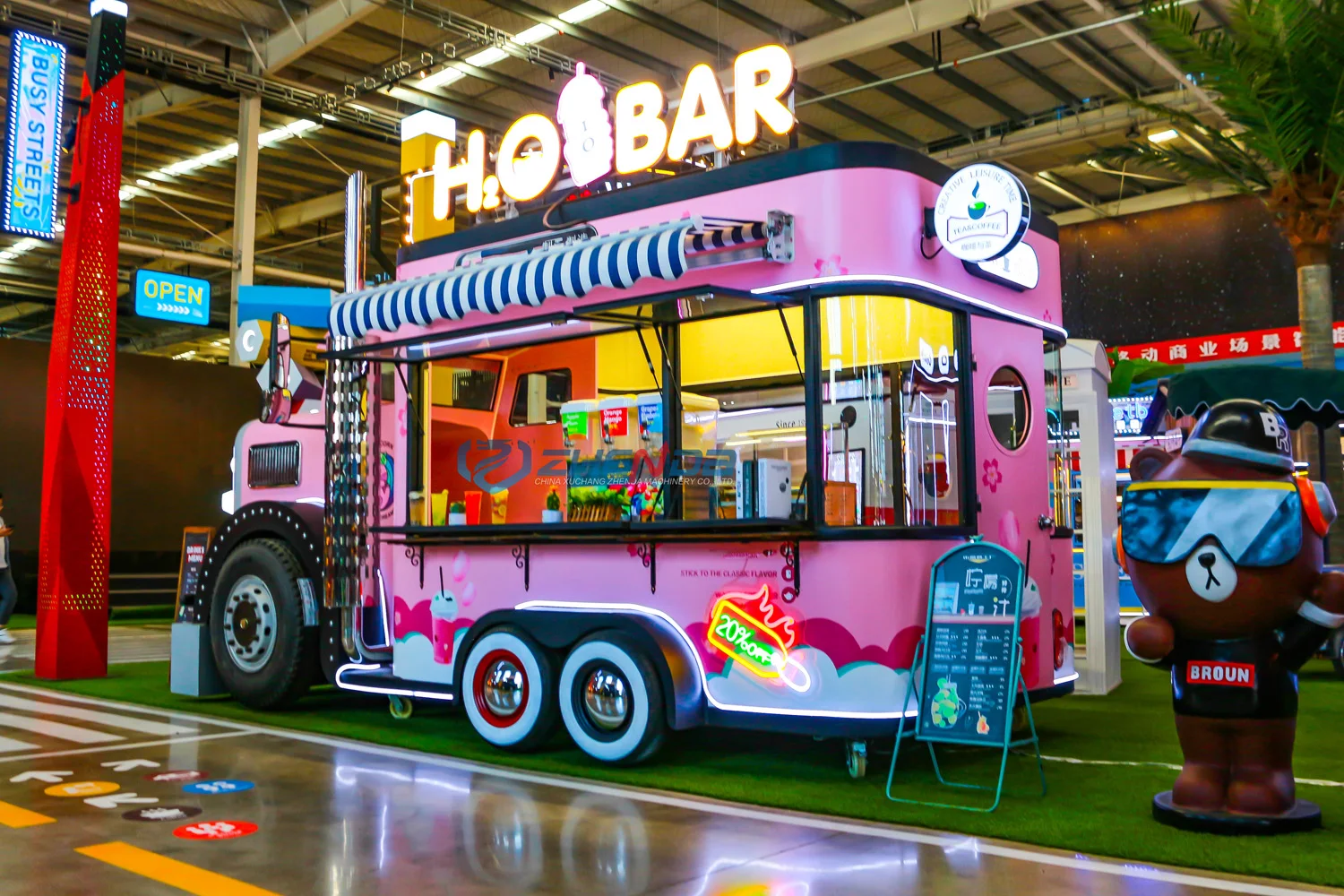 Mobile Food Cart Stainless Steel Ice Cream Carts Concession Trailer