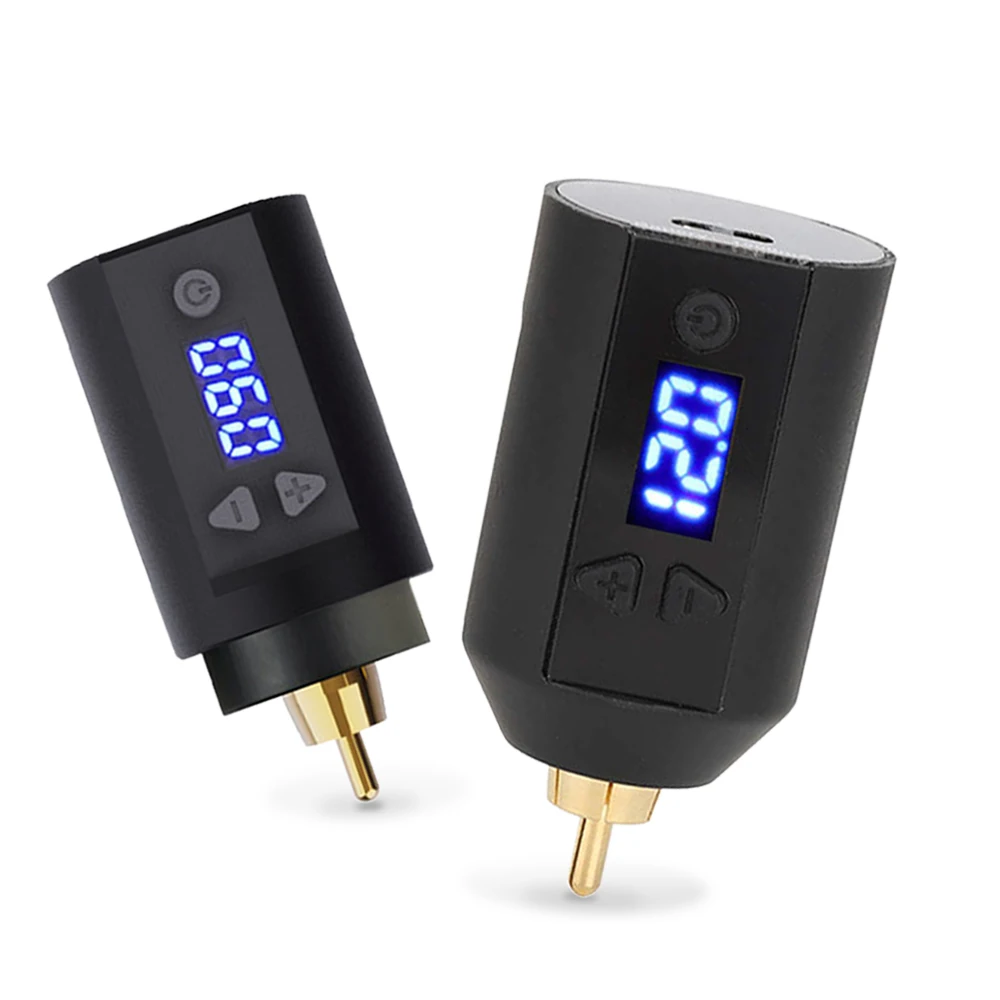 Высокое качество оптовая продажа тату-машинка источник питания мини-батарейный блок DC RCA 1500 мАч беспроводной USB зарядка черный