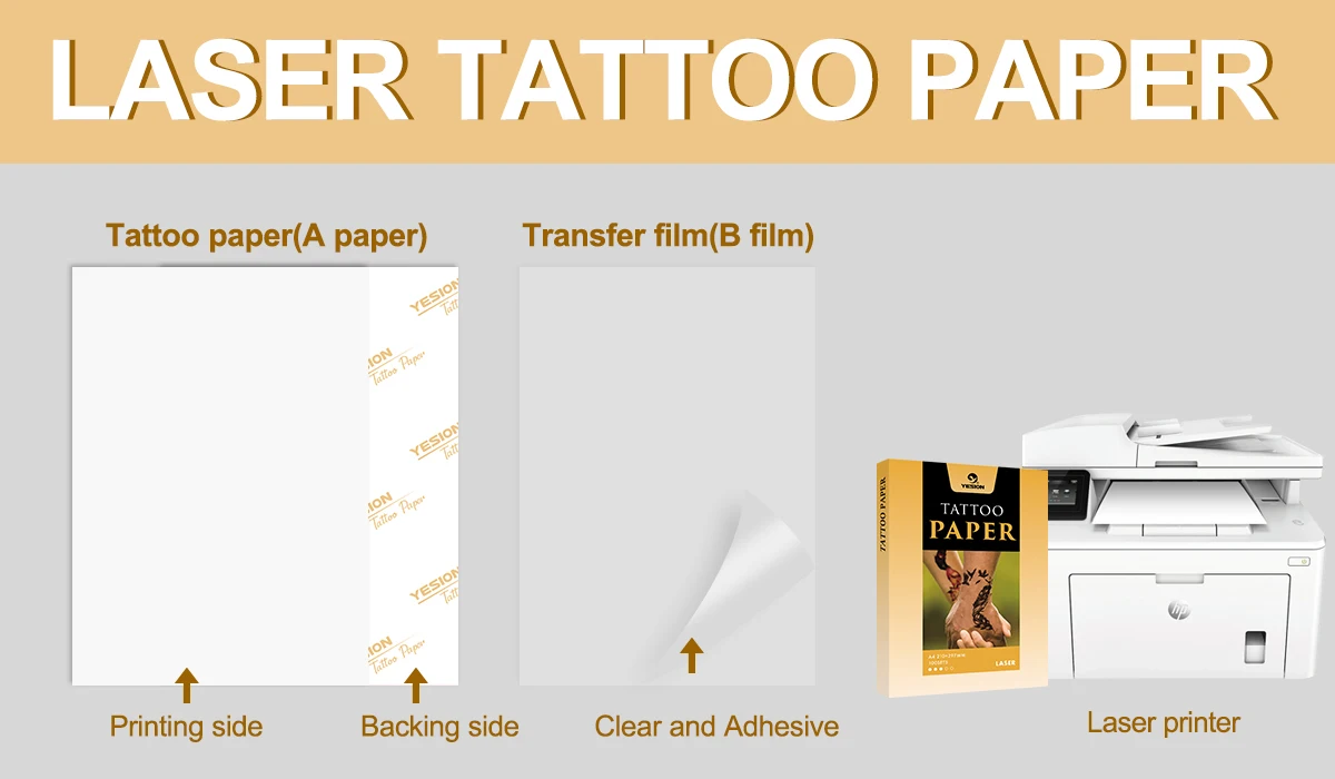 Printable Temporary Tattoo Paper For Laser Printer Diy Personalized