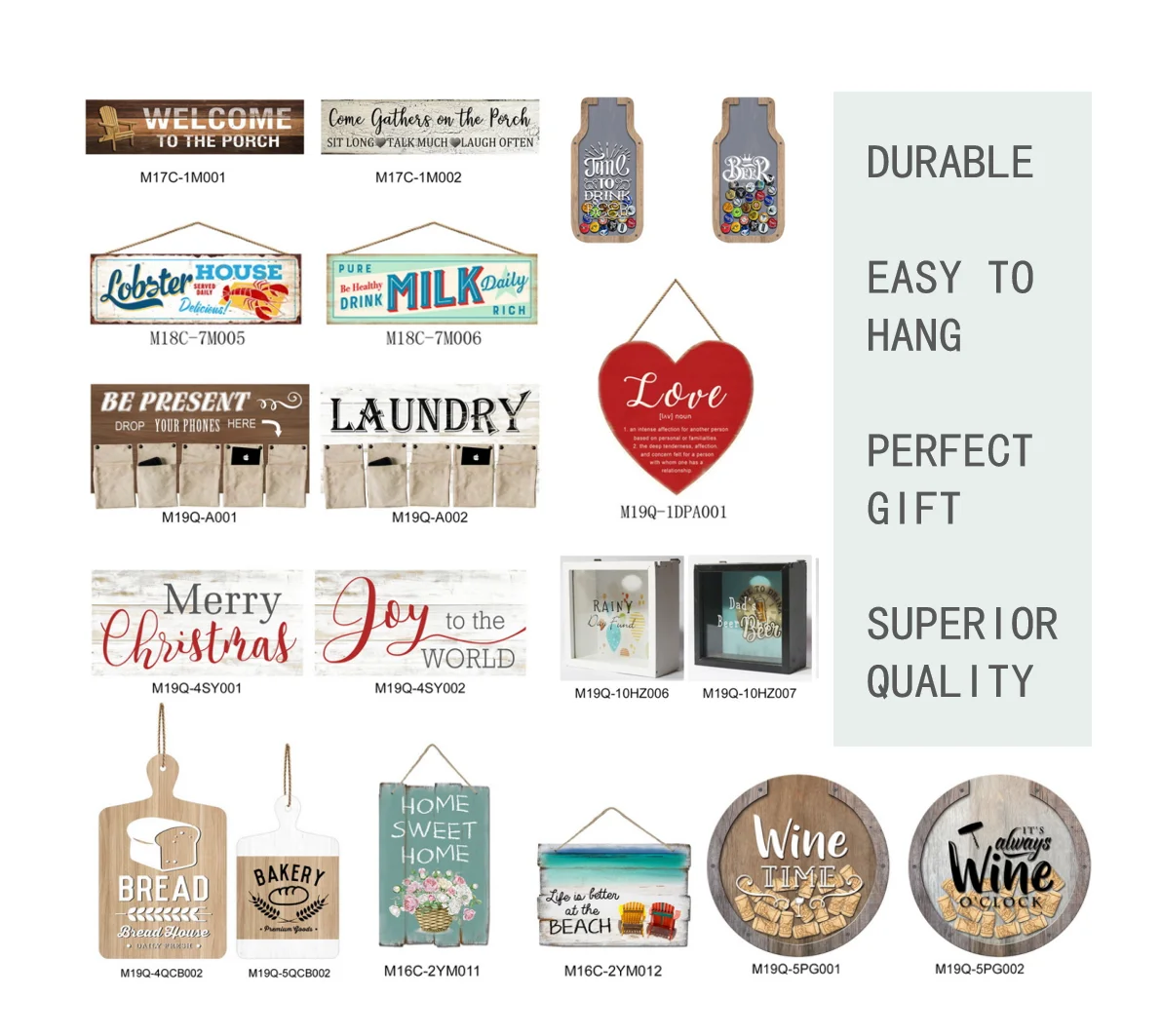 Photo Framed Wall Signs Art For Room Decoration Style Wooden New Wood