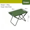 Green single tactical table without storage bag