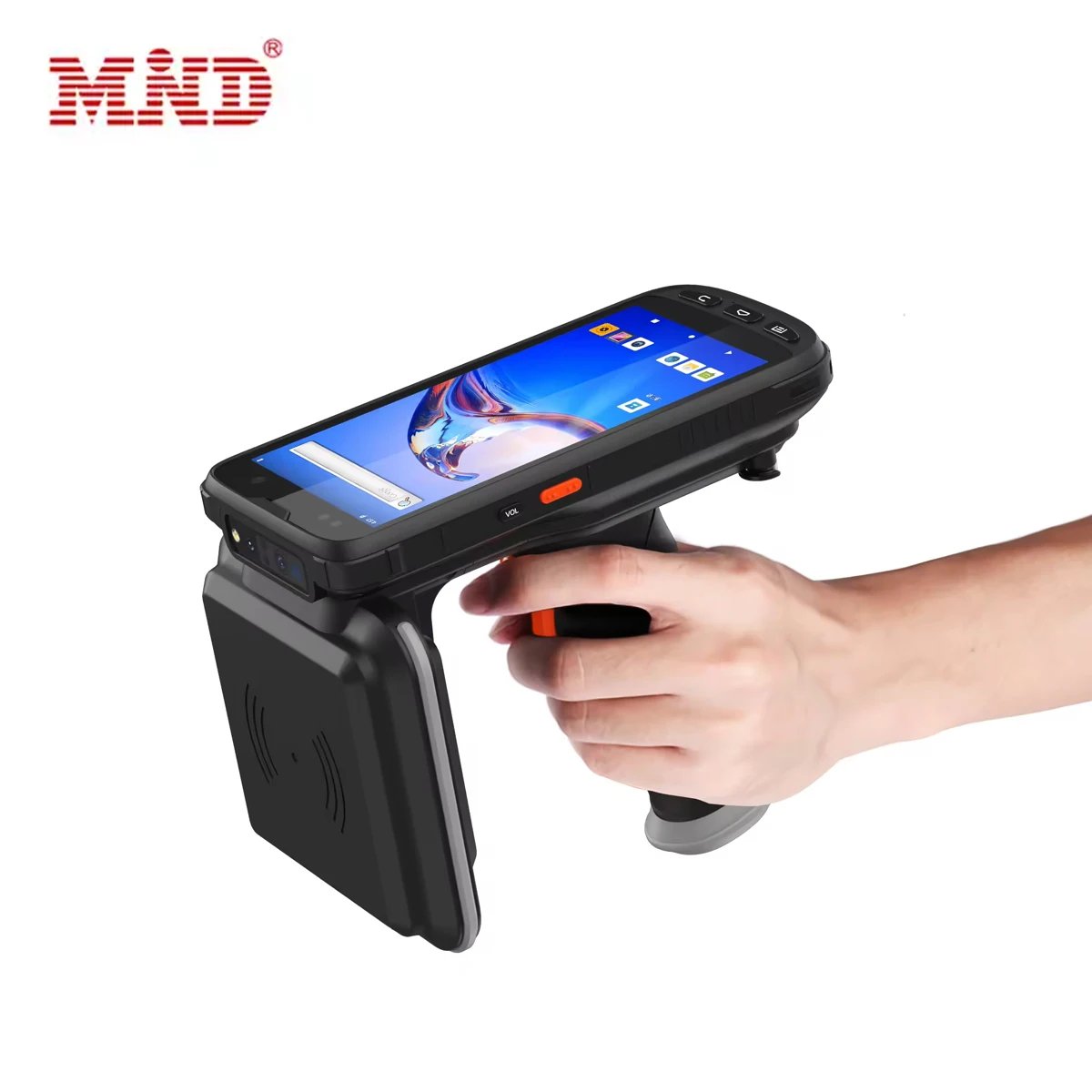 MIND Handheld Rfid Reader 5.5 Inch 860-960MHz Long Range Distance UHF Rfid Reader