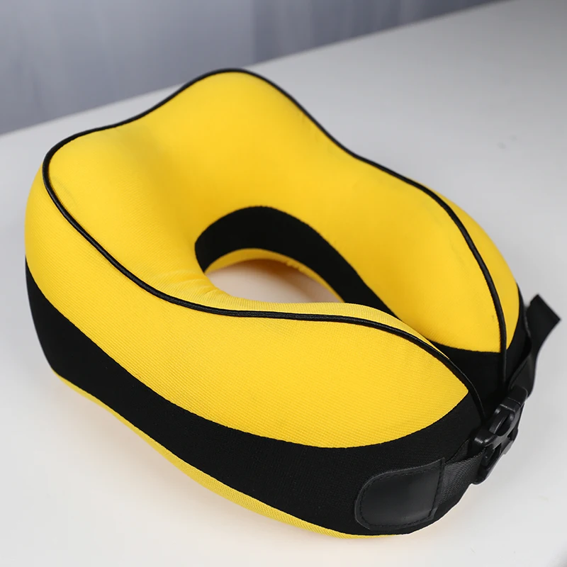Orthopedic Train Airplane Sleep Memory Foam Neck Massage Pillow Consisting of Travel Pillow Eye Mask
