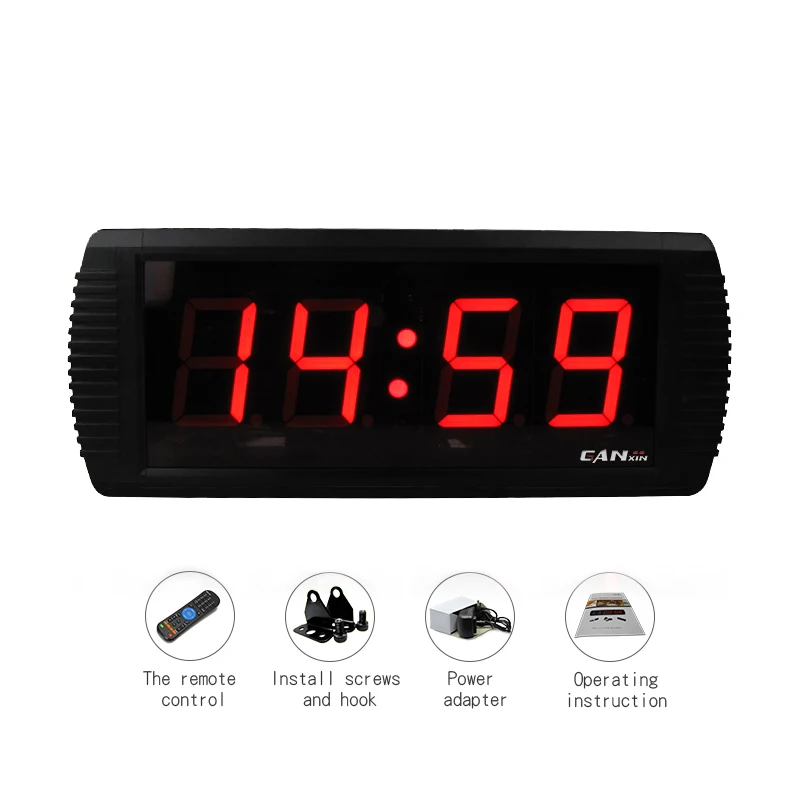 Amazon Wanduhr Digital Led Lunartec Wanduhr Led Digital Wanduhr