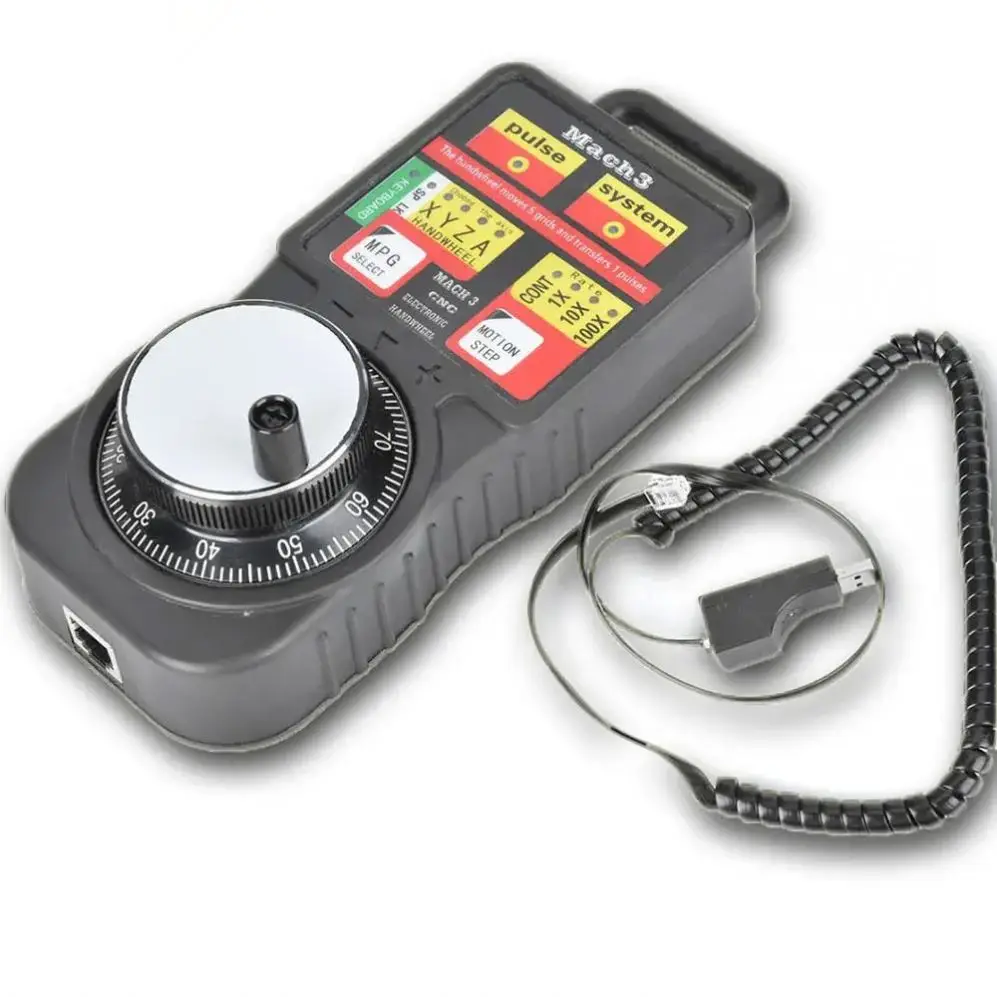 TEBAK CNC 4 Axis MACH3 USB Industrial Electronic Handwheel MPG4 Manual Pulse Generator MPG Pendant Handwheel
