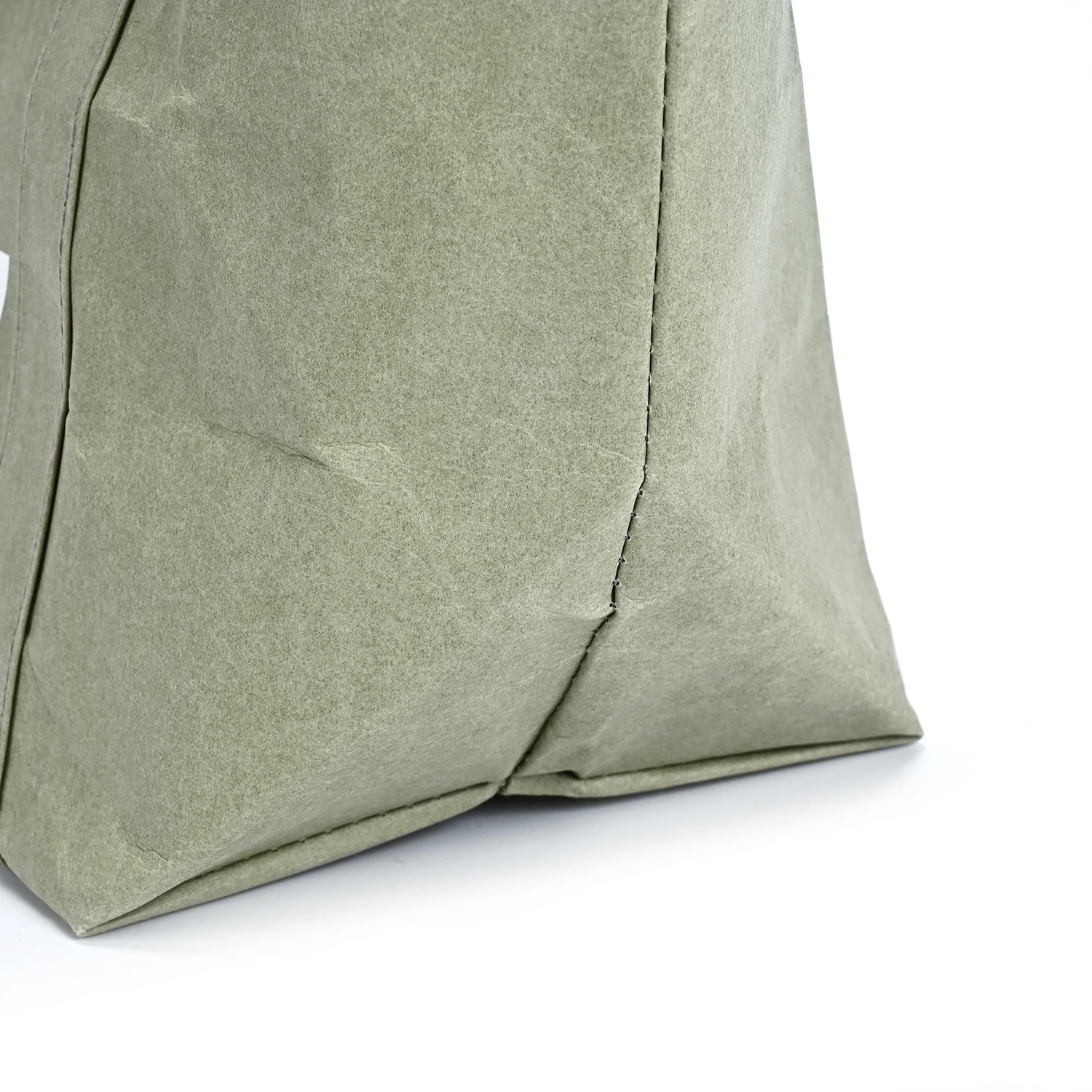 Dupont Medium Daily Use Paper Tote Bag Single Shoulder Handbag Washable Kraft Cotton Linen Lining Durable Natural Ecobags Letter details