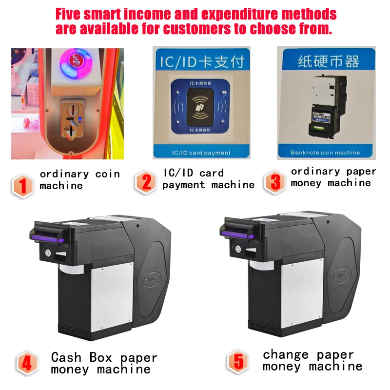 64 Clips 3 Players Three-in-one Machine  4 Kinds Blind Box Little Gashapon Color Iron case Guangzhou Factory Clip Game Machine