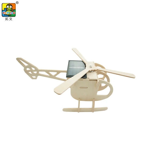 Aircraft Woodcraft Construction Kit 3D DIY Assembly  Jigsaw Puzzle Handmade Educational Woodcraft Set Model Kit Toy for Kids