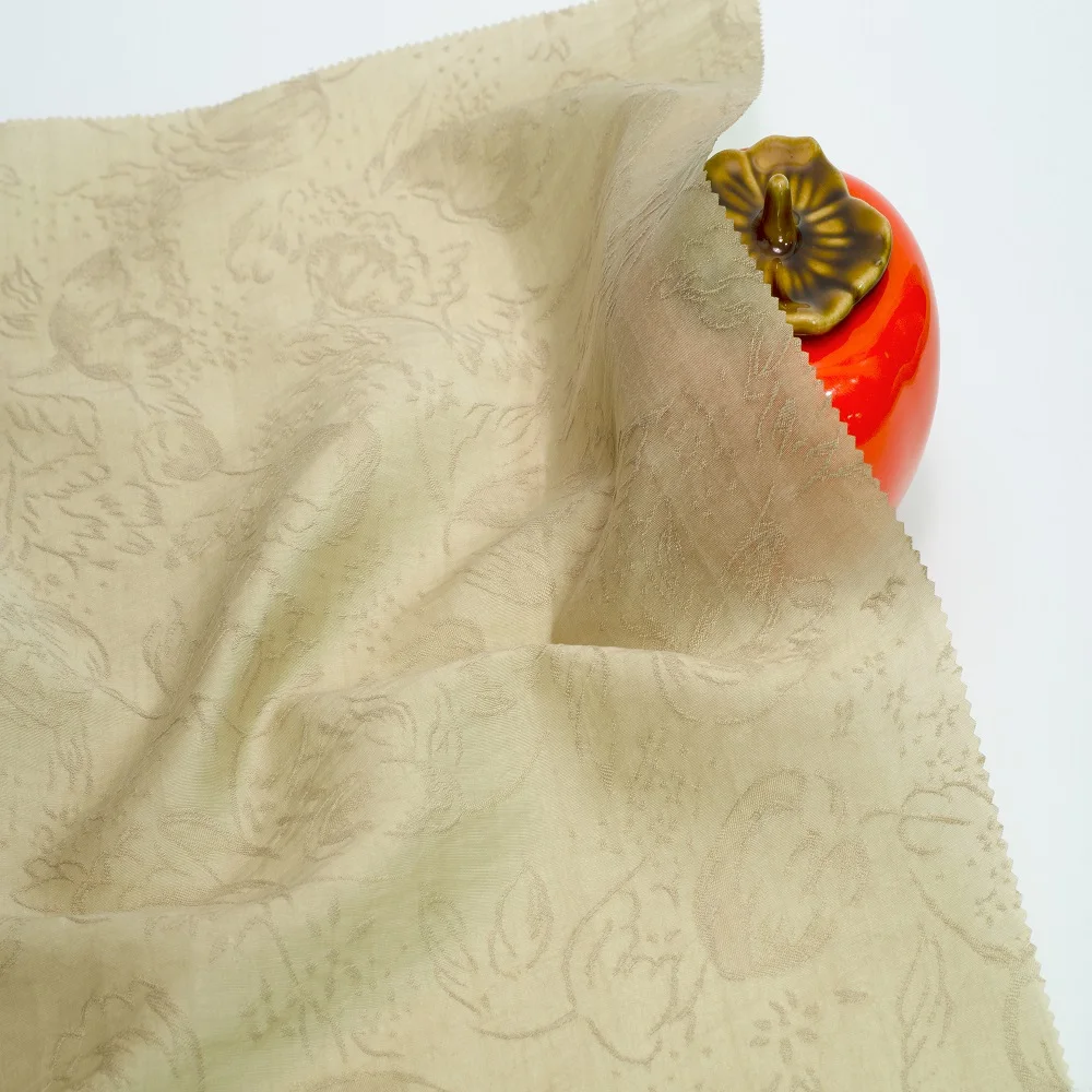 6464 # фабрика высокое качество 86% Тенсел 14% нейлоновый жаккард натуральное волокно лиоцелл тенсел шелковая ткань для платья