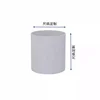 Galvanized round white, 40mm diameter, 40mm high