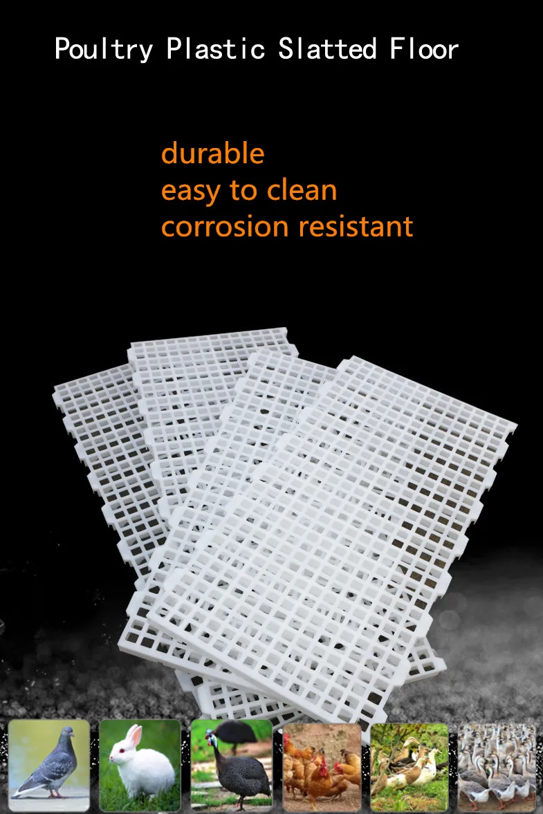 Poultry House White Slatted Grating Shed Slat Mesh Flooring Mat System