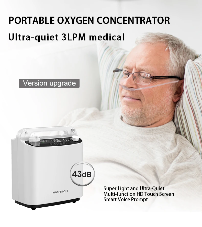 Medical Grade Portable Car Oxygenconcentrator Small Concentrator