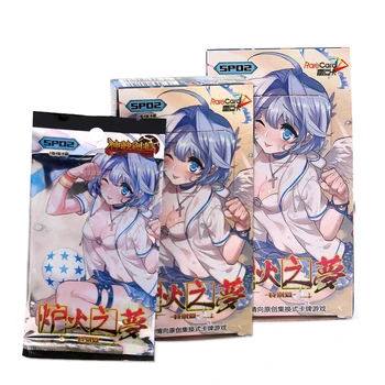 Custom Anime Trading Card Game Cute Paper Sheets Foil Packaging Trading Card With Metal Deck Box