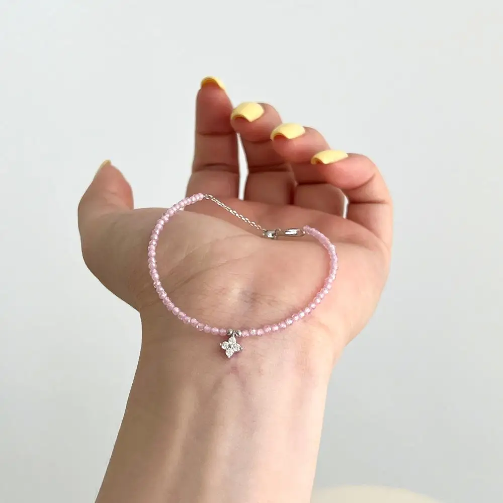 KAKODIY new 925 sterling silver jewelry purple crystal zircon bead bracelet detail 2