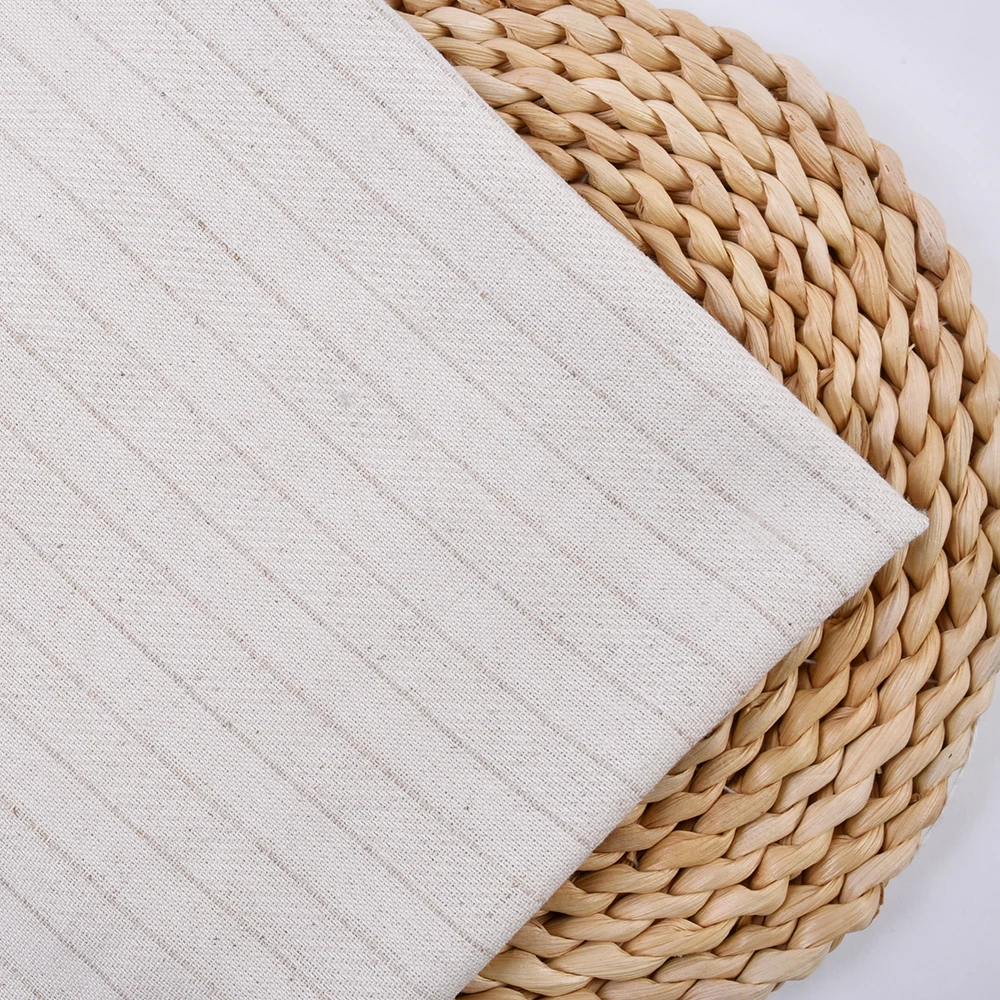 breathable yarn dyed polyester linen viscose rayon garment blouse fabrics for clothing-3