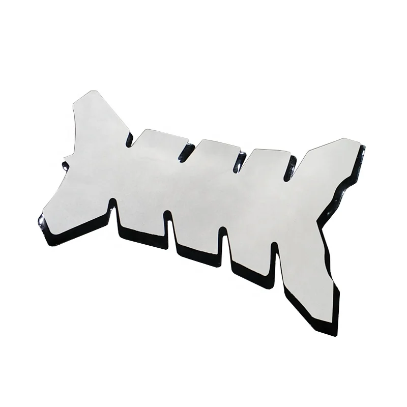 3D Dot Fishbone Motorcycle Tank Pad – Rubber Fuel Tank Protector/Sticker (Silver)