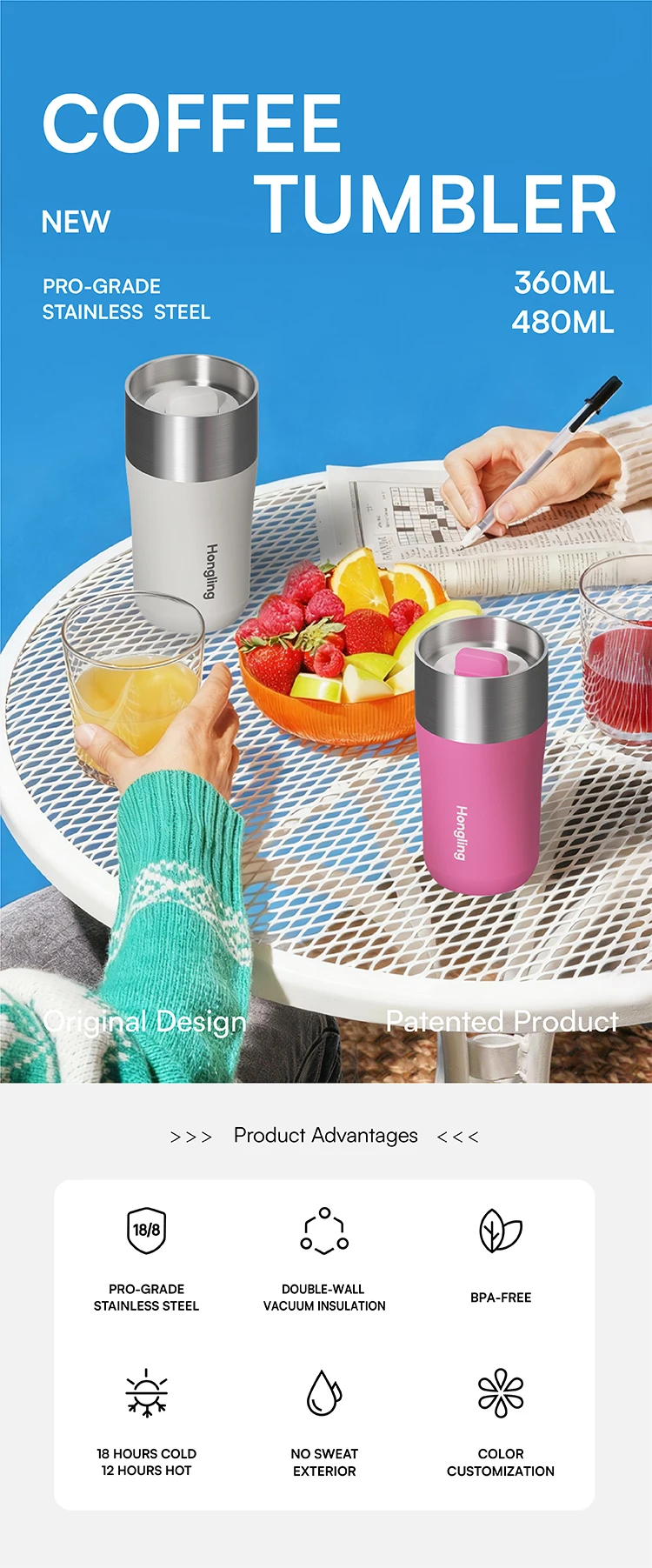 KOLINK 360 Tumbler Angles and Exterior 1