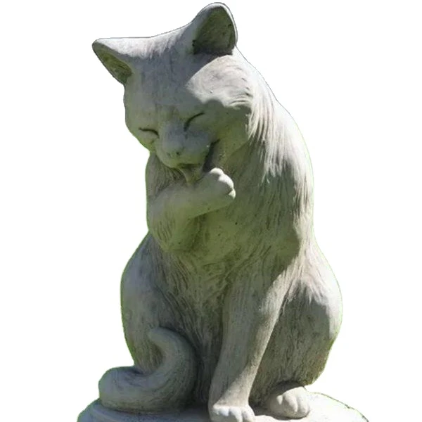 Outdoor cat statues sale Clearance