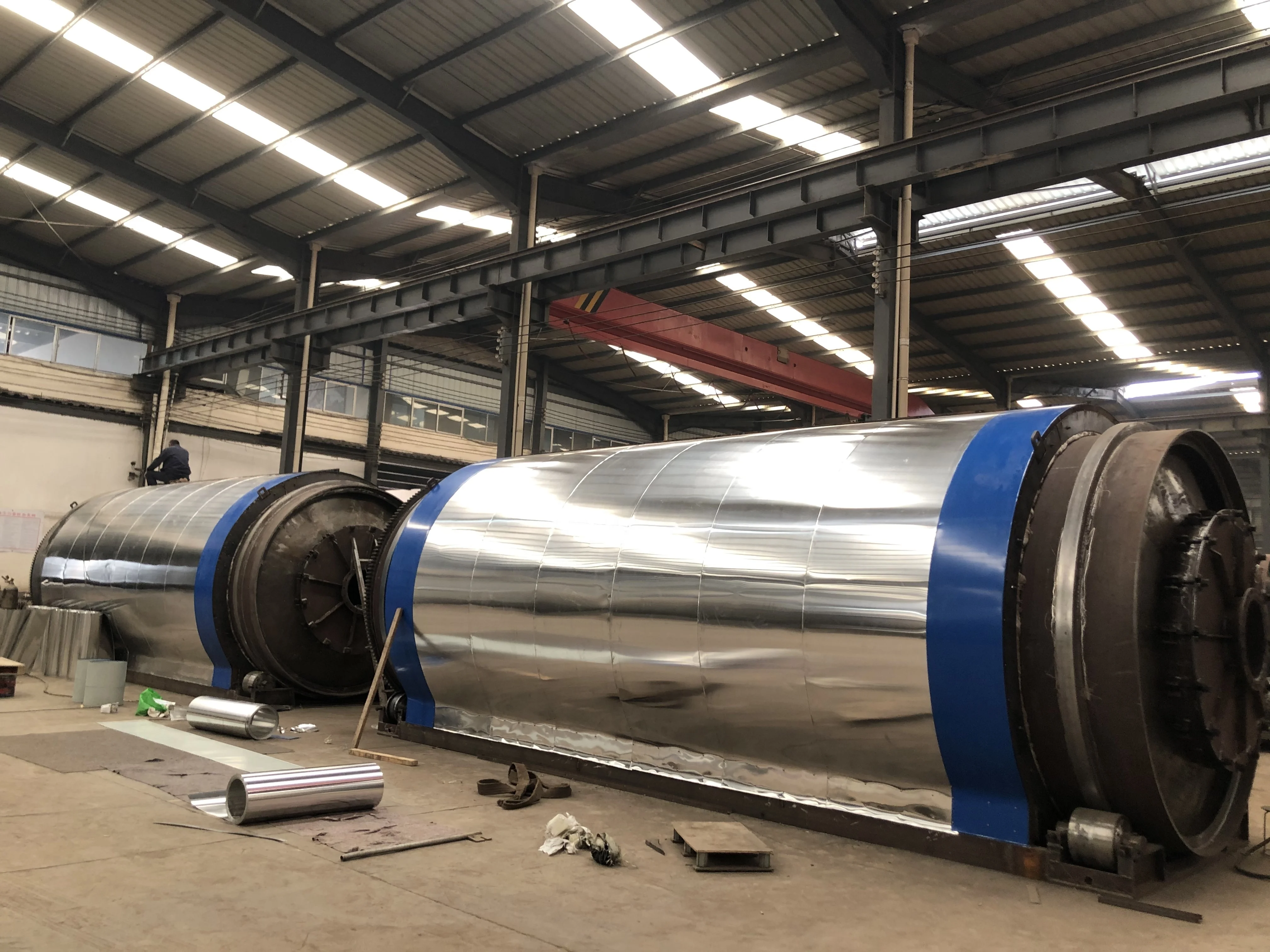 Непрерывный Тип шинных отходов шин пластмасса, резина, нефтешламов пиролизная установка для извлечения мазута энергии с установкой