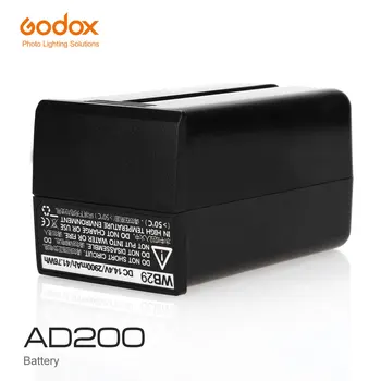 Inlighttech Godox WB29 14.4V 2900mAh Lithium Battery Power Pack for Godox Witstro AD200 AD200PRO AD200 PRO(AD200 Battery)