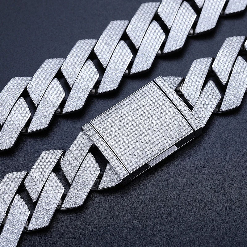 Big Guy Heavy Chain - 27mm 925 Sterling Silver Moissanite