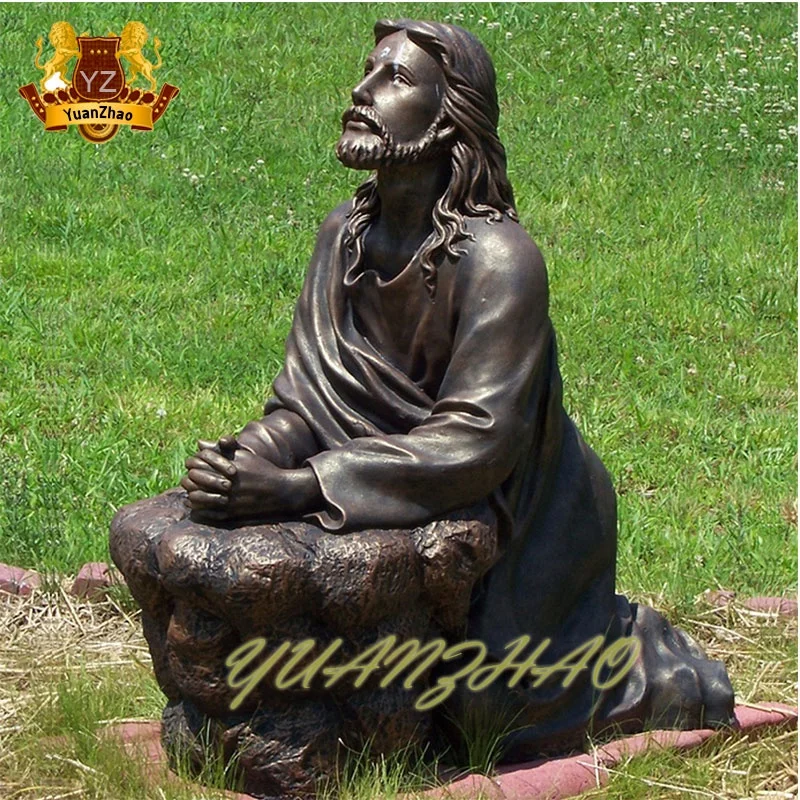 屋外用イエス・キリスト像 - ブロンズ製、5年保証、モダンデザイン